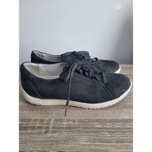 Dansko Leela Shoes Women's 40 / 9.5 Black Nubuck Waterproof Sneakers